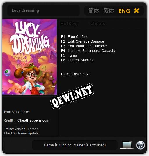 Lucy Dreaming: Трейнер +6 [v1.8]