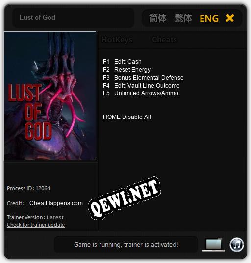 Lust of God: ТРЕЙНЕР И ЧИТЫ (V1.0.70)