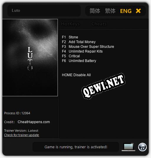 Luto: Читы, Трейнер +6 [CheatHappens.com]
