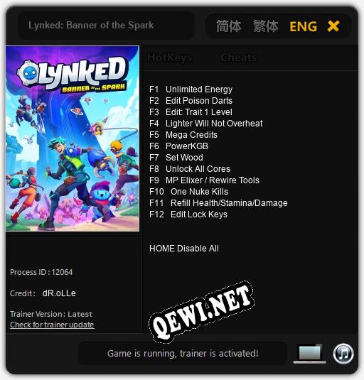 Lynked: Banner of the Spark: Трейнер +12 [v1.3]