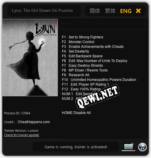 Lynn, The Girl Drawn On Puzzles: ТРЕЙНЕР И ЧИТЫ (V1.0.47)