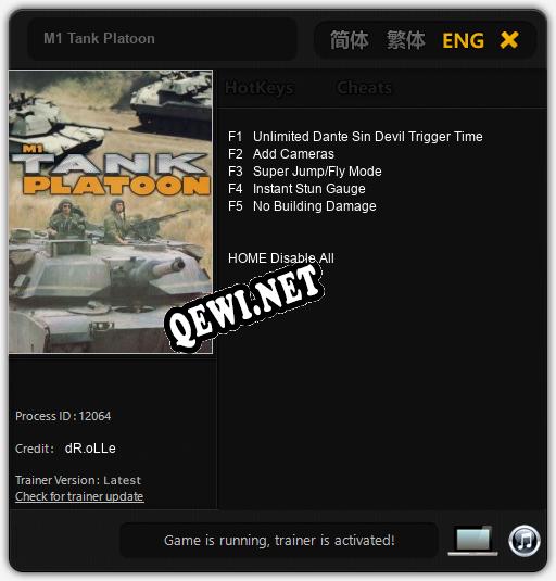 M1 Tank Platoon: Читы, Трейнер +5 [dR.oLLe]