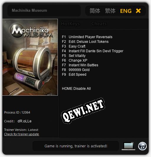 Machinika Museum: Читы, Трейнер +9 [dR.oLLe]