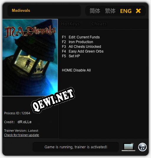 Madievals: Трейнер +5 [v1.7]