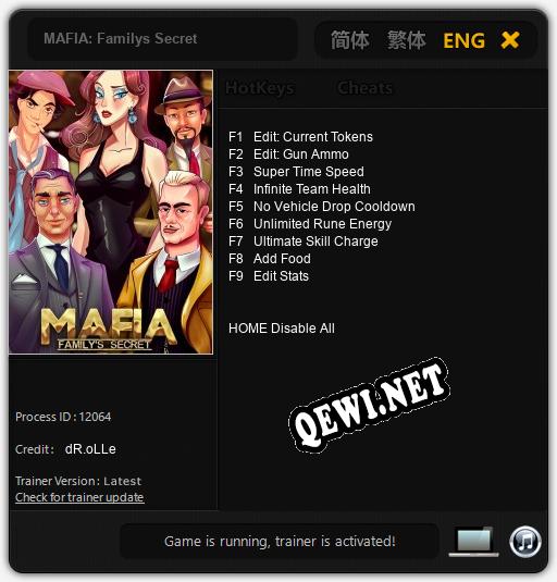 MAFIA: Familys Secret: ТРЕЙНЕР И ЧИТЫ (V1.0.61)