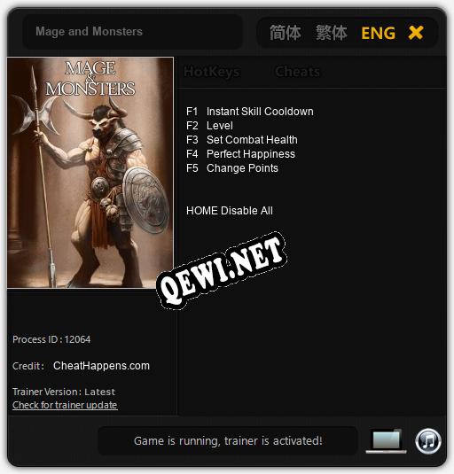 Трейнер для Mage and Monsters [v1.0.3]