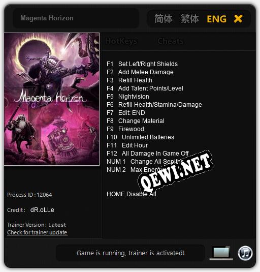 Magenta Horizon: ТРЕЙНЕР И ЧИТЫ (V1.0.10)
