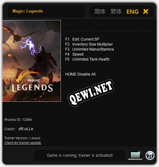 Magic: Legends: Читы, Трейнер +5 [dR.oLLe]