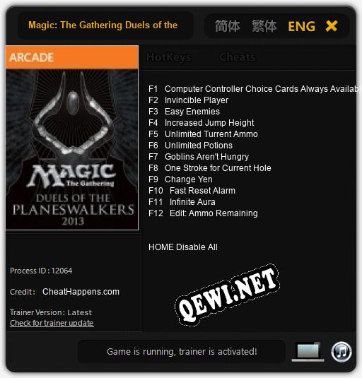 Magic: The Gathering Duels of the Planeswalkers 2013: Читы, Трейнер +12 [CheatHappens.com]