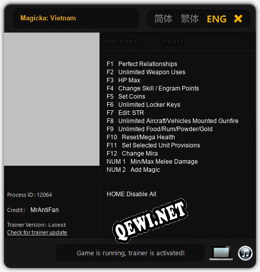 Magicka: Vietnam: Читы, Трейнер +14 [MrAntiFan]