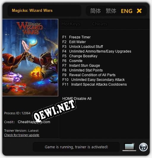 Трейнер для Magicka: Wizard Wars [v1.0.4]