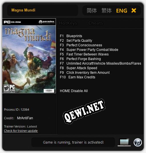 Magna Mundi: Читы, Трейнер +15 [dR.oLLe]