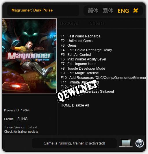 Трейнер для Magrunner: Dark Pulse [v1.0.1]