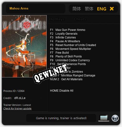Mahou Arms: Трейнер +14 [v1.2]