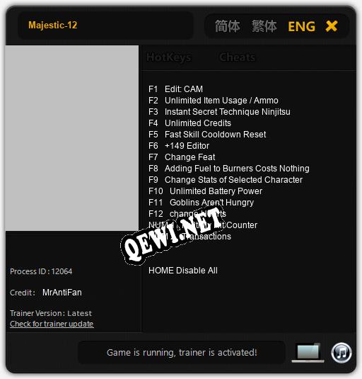 Majestic-12: Читы, Трейнер +14 [MrAntiFan]