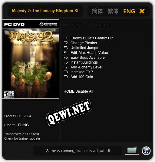 Majesty 2: The Fantasy Kingdom Sim: ТРЕЙНЕР И ЧИТЫ (V1.0.24)