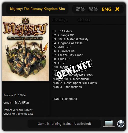 Majesty: The Fantasy Kingdom Sim: Трейнер +15 [v1.2]