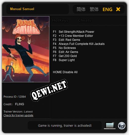Трейнер для Manual Samuel [v1.0.1]