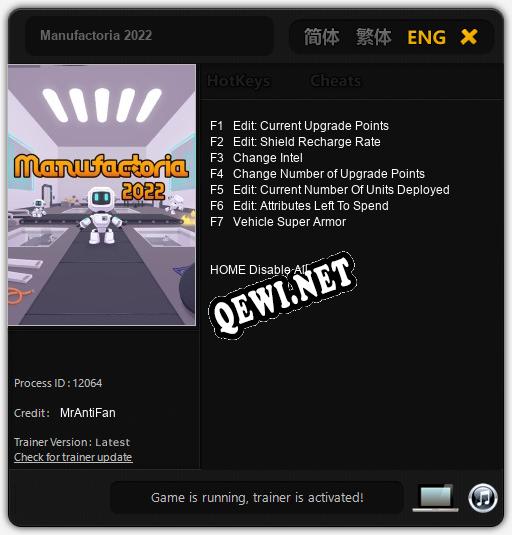 Manufactoria 2022: ТРЕЙНЕР И ЧИТЫ (V1.0.24)