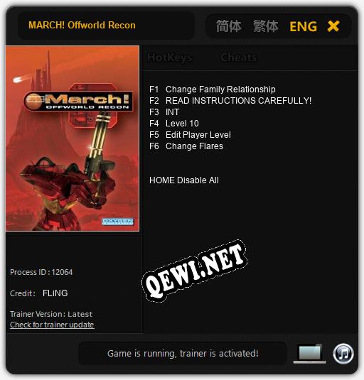 MARCH! Offworld Recon: Трейнер +6 [v1.4]