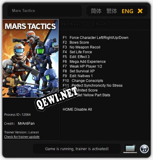 Mars Tactics: Трейнер +13 [v1.4]