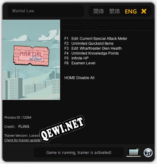 Martial Law: ТРЕЙНЕР И ЧИТЫ (V1.0.88)