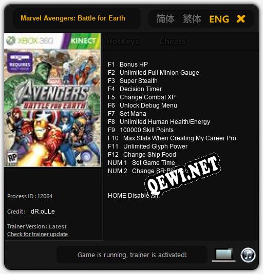 Marvel Avengers: Battle for Earth: ТРЕЙНЕР И ЧИТЫ (V1.0.91)