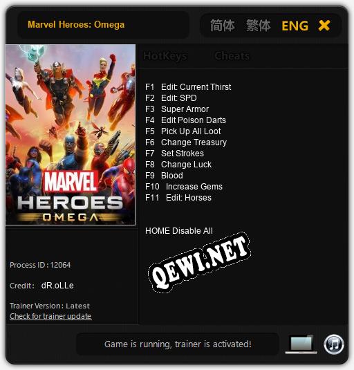 Marvel Heroes: Omega: ТРЕЙНЕР И ЧИТЫ (V1.0.96)
