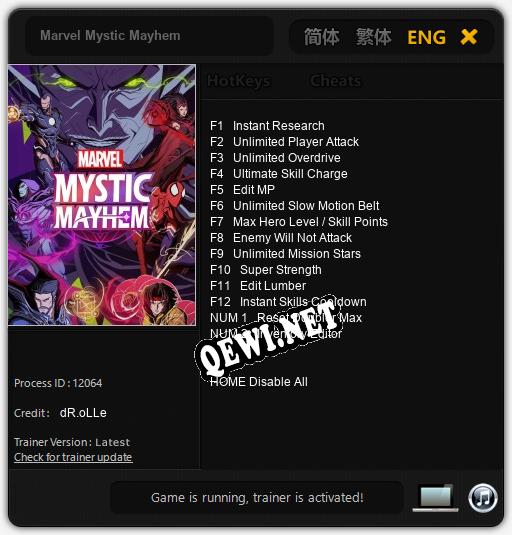 Marvel Mystic Mayhem: Читы, Трейнер +14 [dR.oLLe]