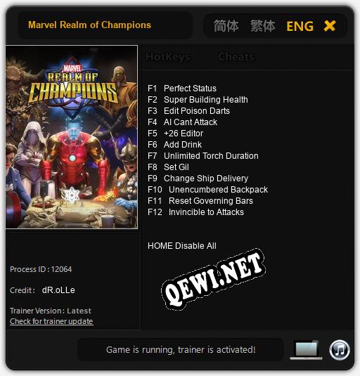 Marvel Realm of Champions: Трейнер +12 [v1.8]