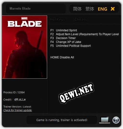 Marvels Blade: Читы, Трейнер +5 [dR.oLLe]