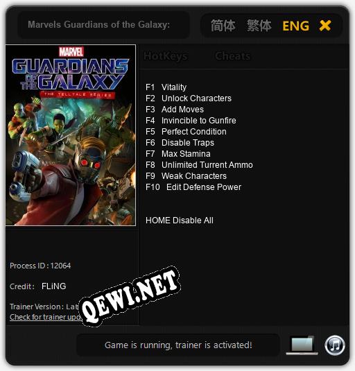 Marvels Guardians of the Galaxy: The Telltale Series: Читы, Трейнер +10 [FLiNG]