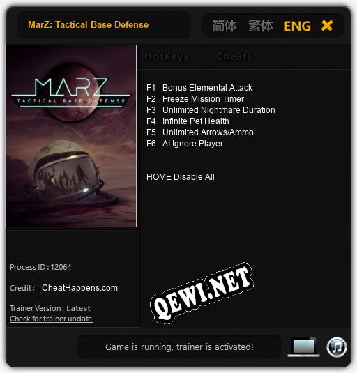 Трейнер для MarZ: Tactical Base Defense [v1.0.7]