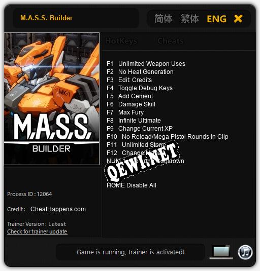 M.A.S.S. Builder: ТРЕЙНЕР И ЧИТЫ (V1.0.61)