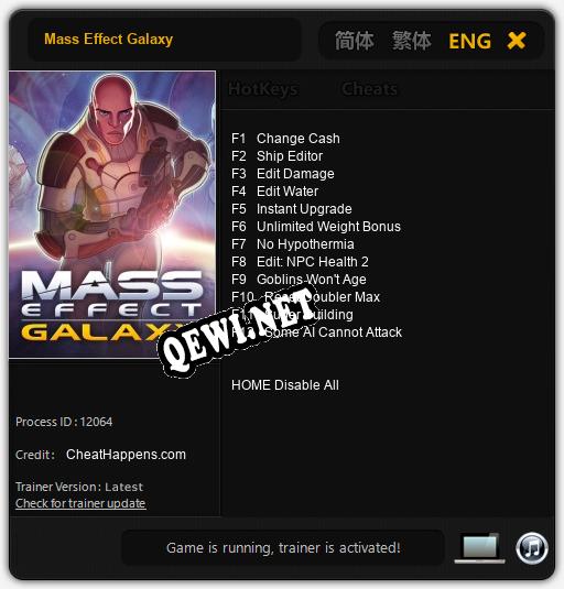 Трейнер для Mass Effect Galaxy [v1.0.7]