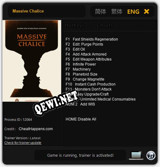 Massive Chalice: Читы, Трейнер +14 [CheatHappens.com]