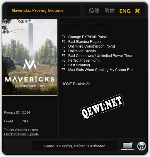 Mavericks: Proving Grounds: Читы, Трейнер +8 [FLiNG]