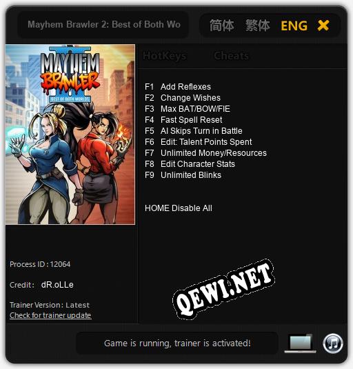 Mayhem Brawler 2: Best of Both Worlds: Читы, Трейнер +9 [dR.oLLe]
