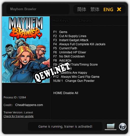 Mayhem Brawler: Читы, Трейнер +13 [CheatHappens.com]