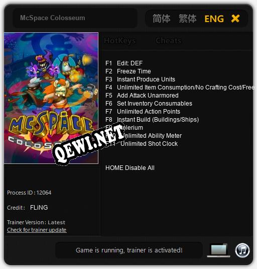 McSpace Colosseum: ТРЕЙНЕР И ЧИТЫ (V1.0.19)