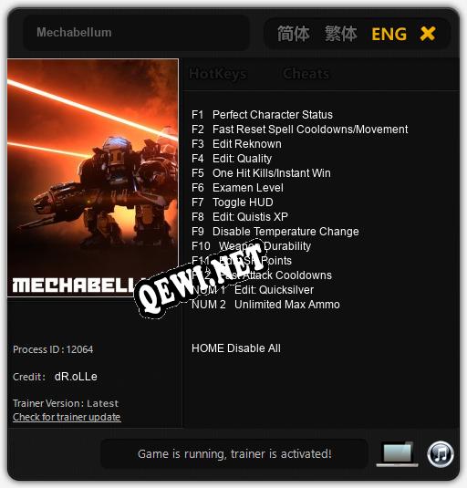 Mechabellum: ТРЕЙНЕР И ЧИТЫ (V1.0.18)