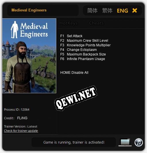 Medieval Engineers: Трейнер +6 [v1.8]