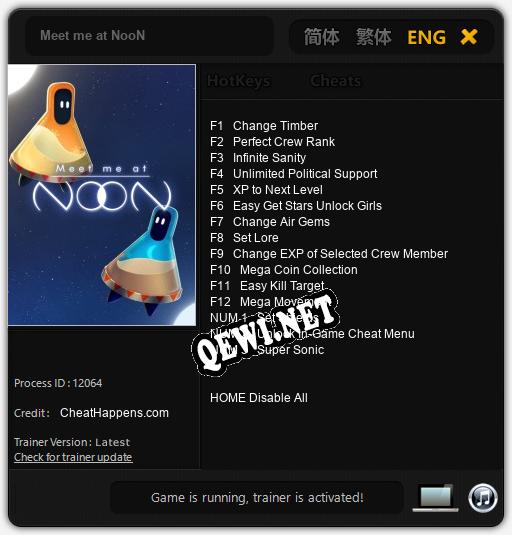 Meet me at NooN: Читы, Трейнер +15 [CheatHappens.com]