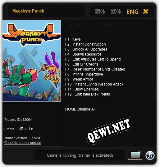 Megabyte Punch: Трейнер +12 [v1.5]