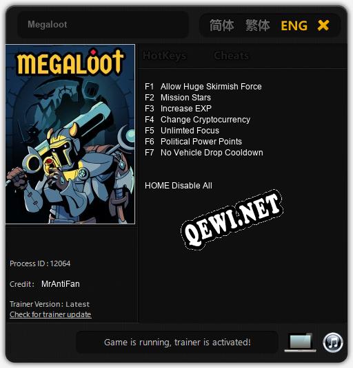 Трейнер для Megaloot [v1.0.4]