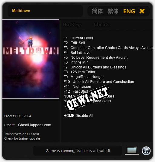Meltdown: Читы, Трейнер +14 [CheatHappens.com]