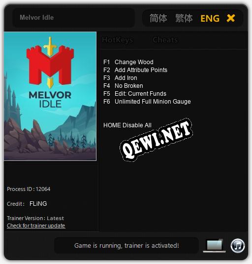 Melvor Idle: Трейнер +6 [v1.2]