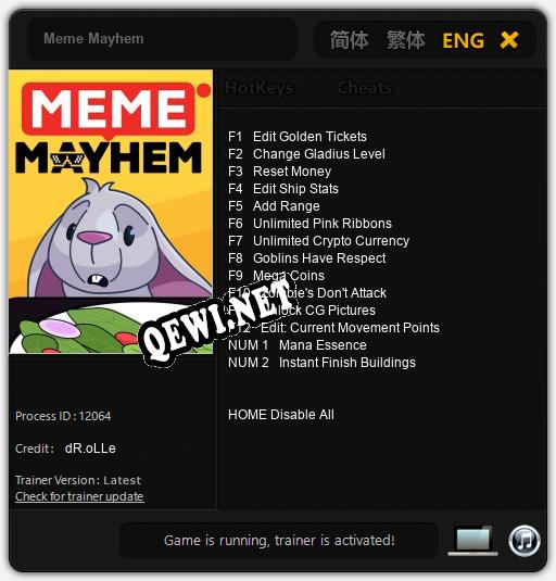Meme Mayhem: Читы, Трейнер +14 [dR.oLLe]
