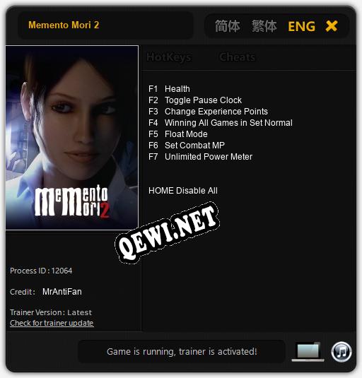 Memento Mori 2: Читы, Трейнер +7 [MrAntiFan]