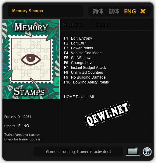 Memory Stamps: Читы, Трейнер +10 [FLiNG]